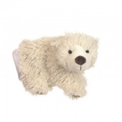doudou ours polaire marionnette ours blanc