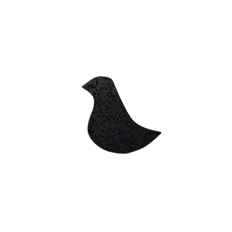 oiseau bois sticker noir